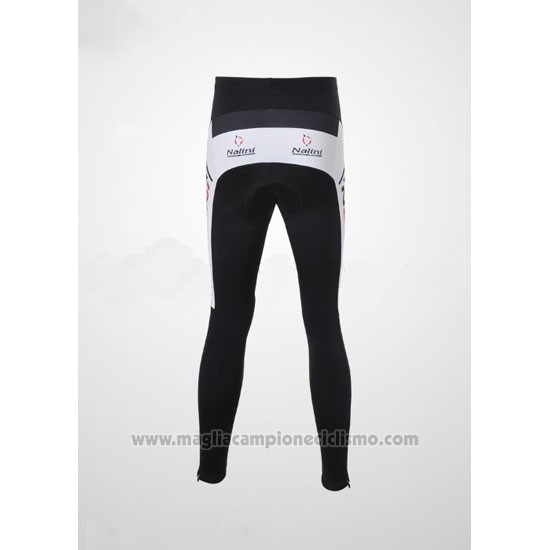 2010 Abbigliamento Ciclismo Nalini Nero e Bianco Manica Lunga e Salopette