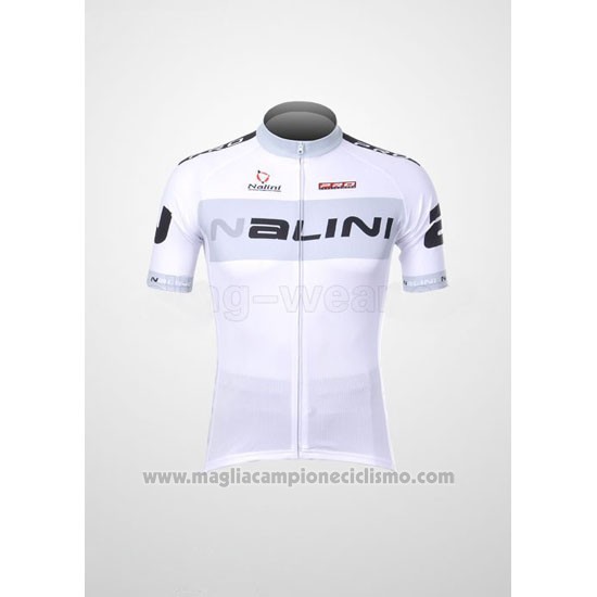 2012 Abbigliamento Ciclismo Nalini Bianco Manica Corta e Salopette