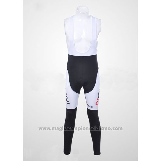 2012 Abbigliamento Ciclismo Nalini Bianco e Nero Manica Lunga e Salopette