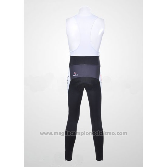 2012 Abbigliamento Ciclismo Nalini Bianco e Nero Manica Lunga e Salopette