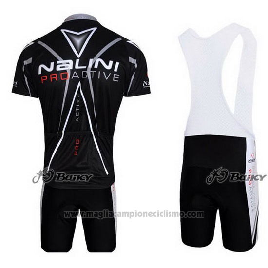 2012 Abbigliamento Ciclismo Nalini Nero Manica Corta e Salopette