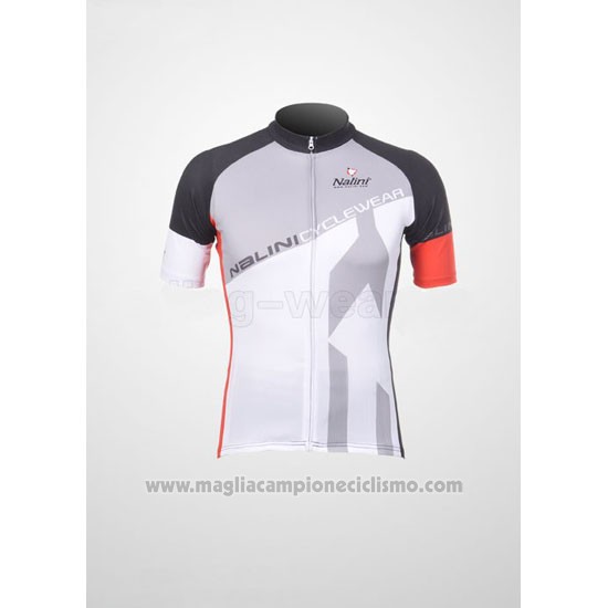 2012 Abbigliamento Ciclismo Nalini Nero e Bianco Manica Corta e Salopette