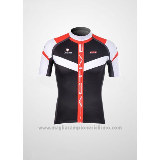 2012 Abbigliamento Ciclismo Nalini Nero e Rosso Manica Corta e Salopette