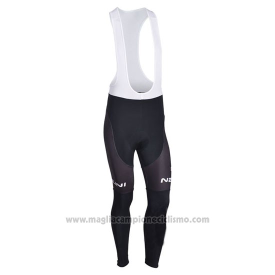 2013 Abbigliamento Ciclismo Nalini Nero e Celeste Manica Lunga e Salopette