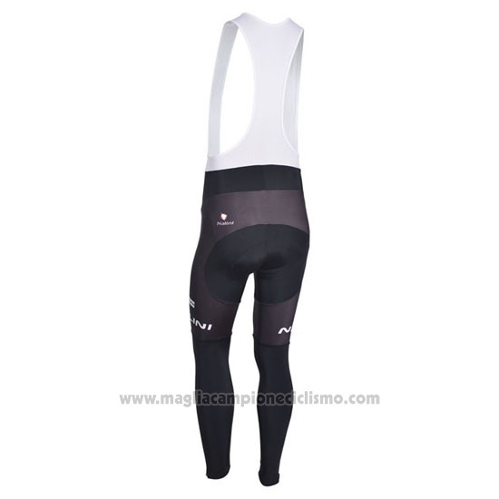 2013 Abbigliamento Ciclismo Nalini Nero e Celeste Manica Lunga e Salopette