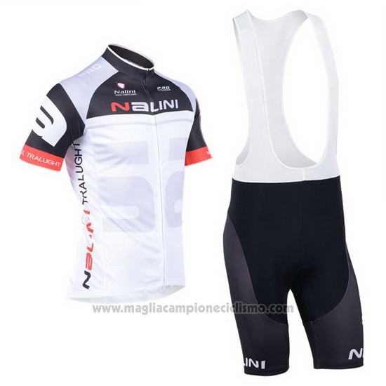 2013 Abbigliamento Ciclismo Nalini Nero e Rosso Manica Corta e Salopette