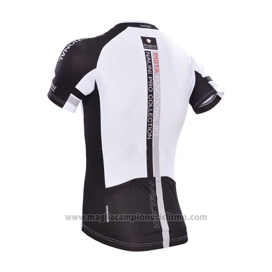 2014 Abbigliamento Ciclismo Nalini Bianco Manica Corta e Salopette