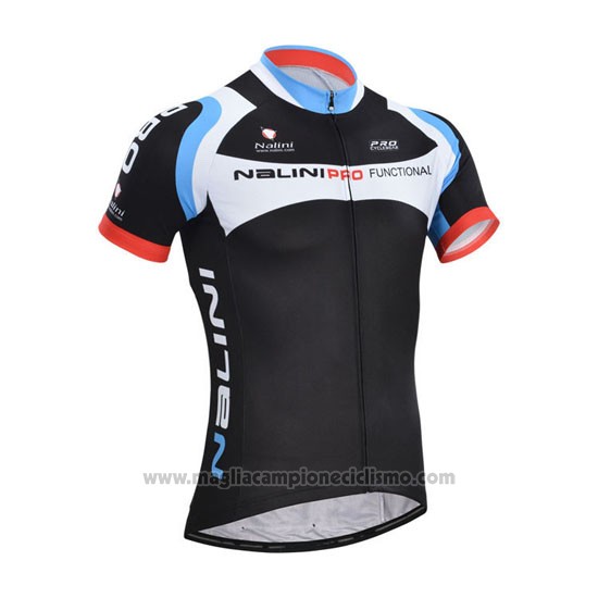 2014 Abbigliamento Ciclismo Nalini Nero Manica Corta e Salopette