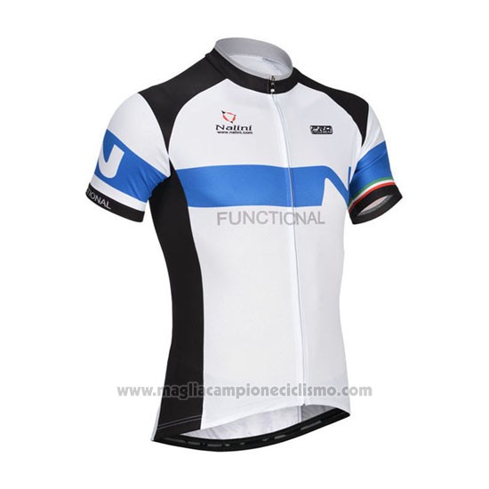 2014 Abbigliamento Ciclismo Nalini Nero e Bianco Manica Corta e Salopette