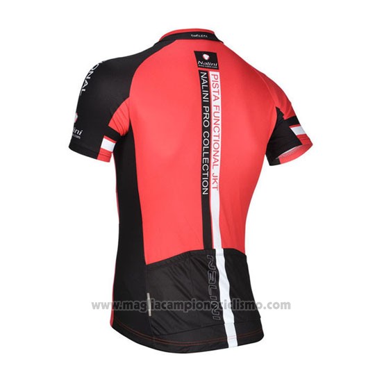 2014 Abbigliamento Ciclismo Nalini Nero e Rosso Manica Corta e Salopette