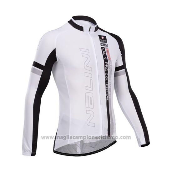 2014 Abbigliamento Ciclismo Nalini Nero e Rosso Manica Lunga e Salopette