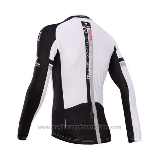 2014 Abbigliamento Ciclismo Nalini Nero e Rosso Manica Lunga e Salopette