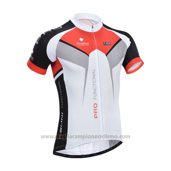 2014 Abbigliamento Ciclismo Nalini Rosso e Bianco Manica Corta e Salopette