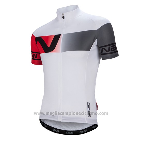 2016 Abbigliamento Ciclismo Nalini Bianco e Rosso Manica Corta e Salopette