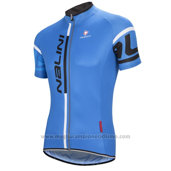 2016 Abbigliamento Ciclismo Nalini Blu Manica Corta e Salopette