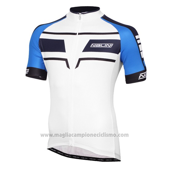 2016 Abbigliamento Ciclismo Nalini Blu e Bianco Manica Corta e Salopette
