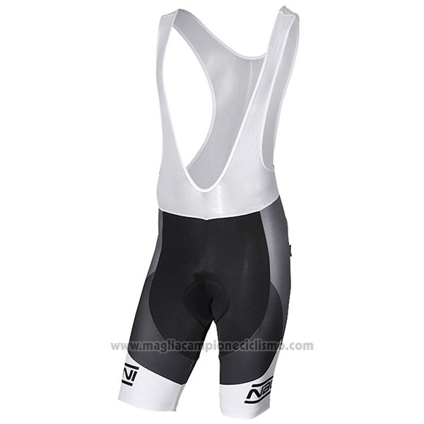 2017 Abbigliamento Ciclismo Nalini Artico Grigio e Nero Manica Corta e Salopette