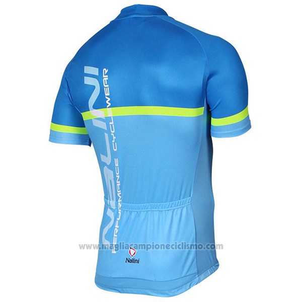 2017 Abbigliamento Ciclismo Nalini Brivio Blu Manica Corta e Salopette