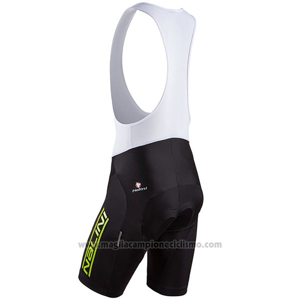 2017 Abbigliamento Ciclismo Nalini Cervino Verde e Nero Manica Corta e Salopette