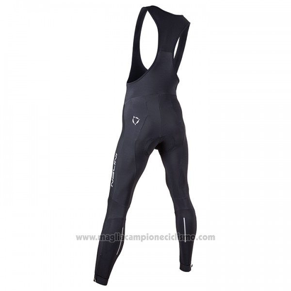2017 Abbigliamento Ciclismo Nalini Nero e Grigio Manica Lunga e Salopette
