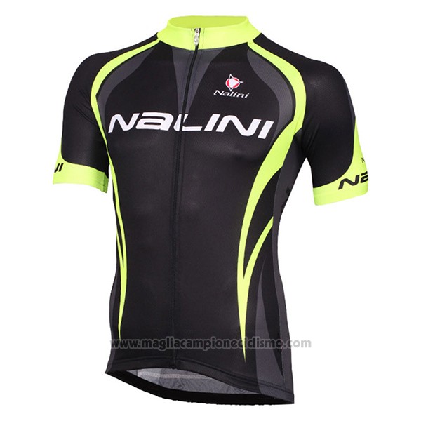 2017 Abbigliamento Ciclismo Nalini Predazzo Nero Manica Corta e Salopette