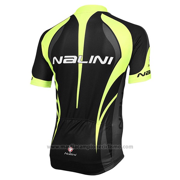 2017 Abbigliamento Ciclismo Nalini Predazzo Nero Manica Corta e Salopette