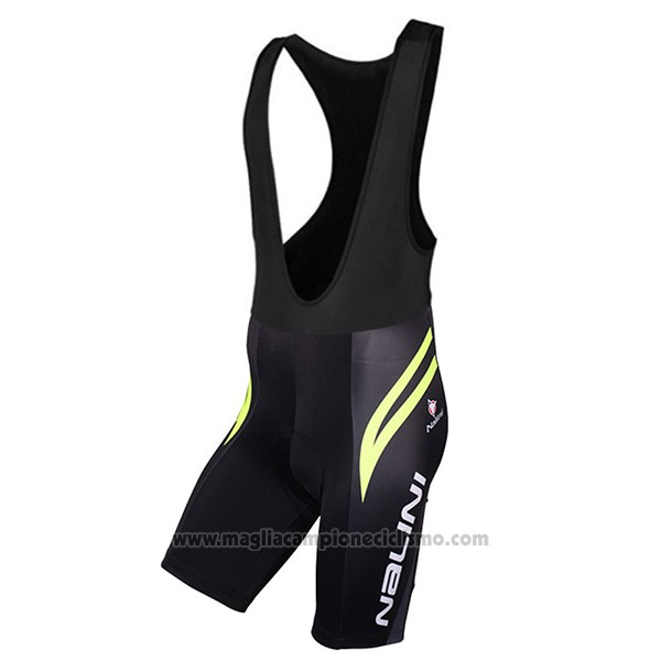 2017 Abbigliamento Ciclismo Nalini Predazzo Nero Manica Corta e Salopette