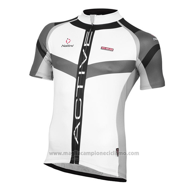 2017 Abbigliamento Ciclismo Nalini Rigel Bianco Manica Corta e Salopette