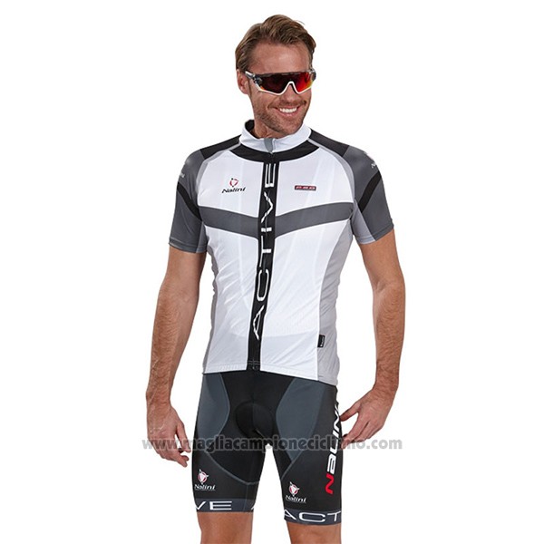 2017 Abbigliamento Ciclismo Nalini Rigel Bianco Manica Corta e Salopette