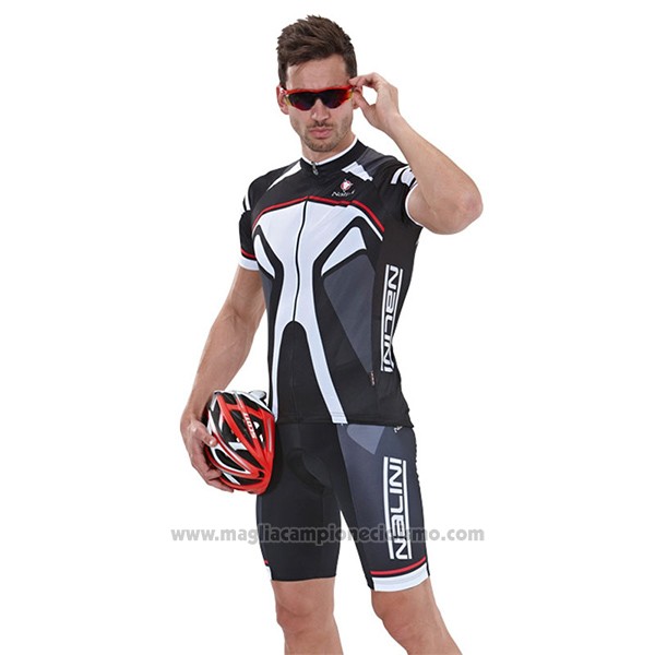 2017 Abbigliamento Ciclismo Nalini Salorno Nero Manica Corta e Salopette