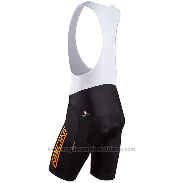 2017 Abbigliamento Ciclismo Nalini Speed Nero e Bianco Manica Corta e Salopette