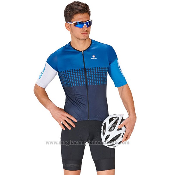 2017 Abbigliamento Ciclismo Nalini Velodromo Blu Manica Corta e Salopette