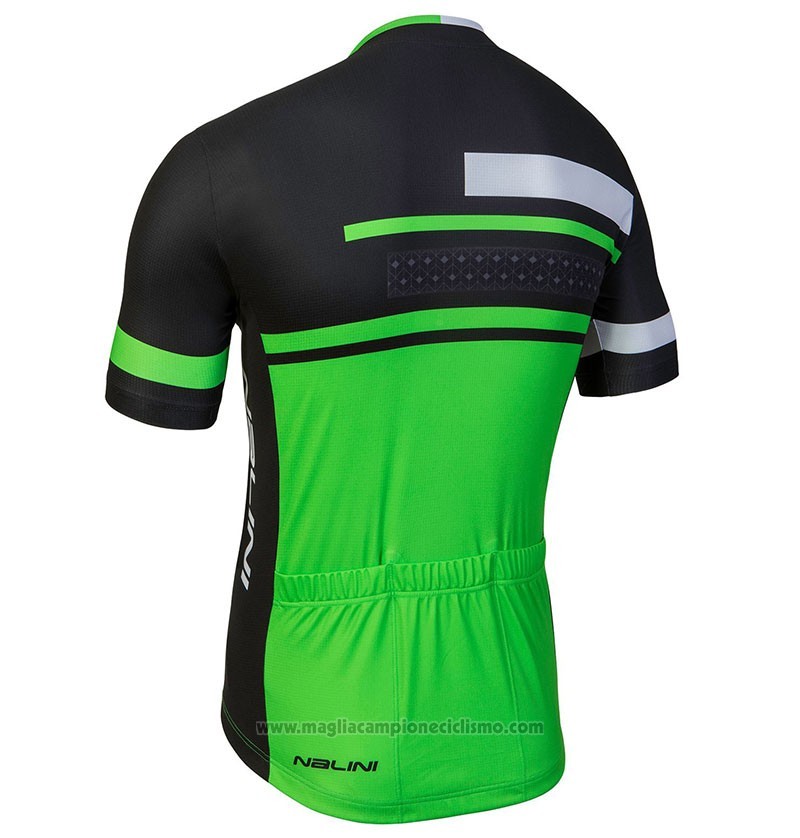 2018 Abbigliamento Ciclismo Nalini Fatica Verde Manica Corta e Salopette