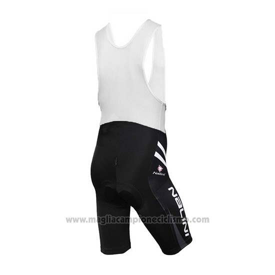 2018 Abbigliamento Ciclismo Nalini Nero e Bianco Manica Corta e Salopette