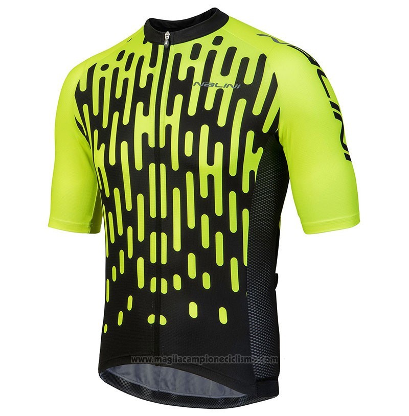 2018 Abbigliamento Ciclismo Nalini Podio Verde Manica Corta e Salopette