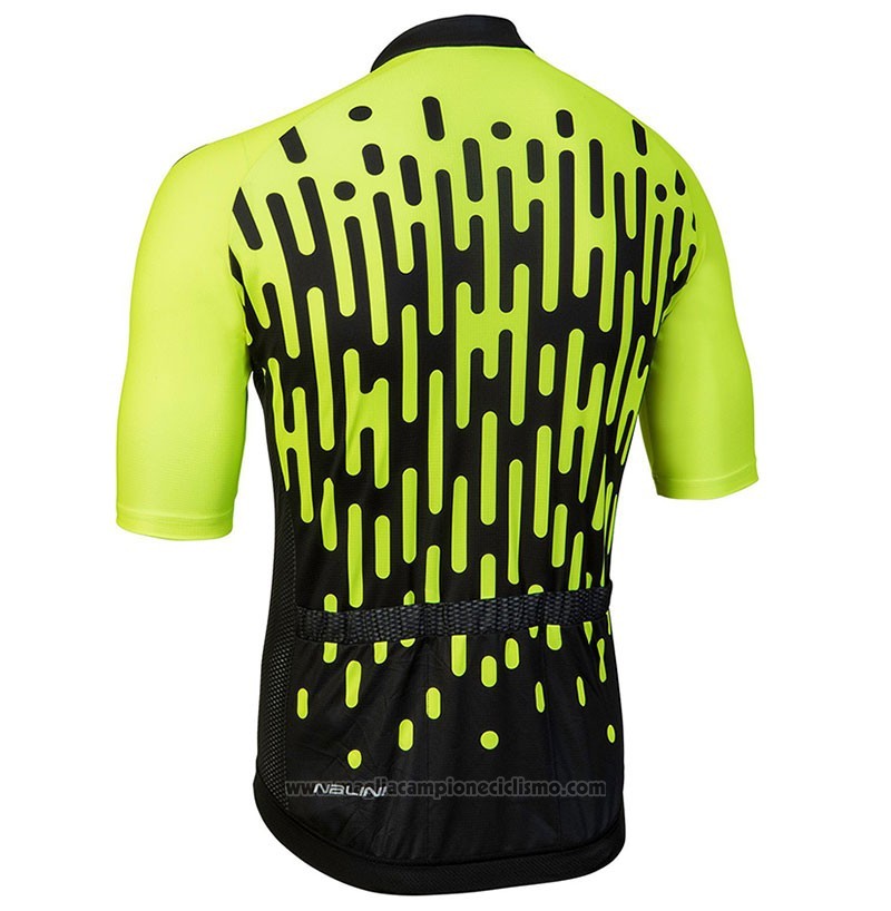 2018 Abbigliamento Ciclismo Nalini Podio Verde Manica Corta e Salopette