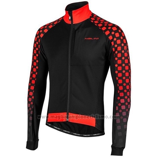 2019 Abbigliamento Ciclismo Nalini CRIT 3L 2.0 Nero Rosso Manica Lunga e Salopette