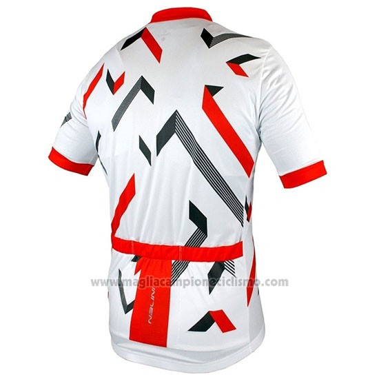 2019 Abbigliamento Ciclismo Nalini Descesa 2.0 Bianco Rosso Manica Corta e Salopette