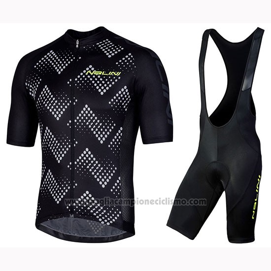 2019 Abbigliamento Ciclismo Nalini Podio 2.0 Nero Manica Manica Corta e Salopette