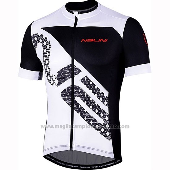 2019 Abbigliamento Ciclismo Nalini Volata 2.0 Nero Bianco Manica Corta e Salopette