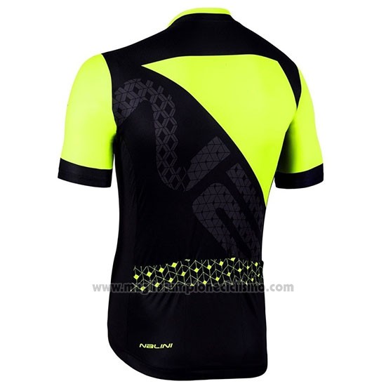 2019 Abbigliamento Ciclismo Nalini Volata 2.0 Nero Giallo Manica Corta e Salopette