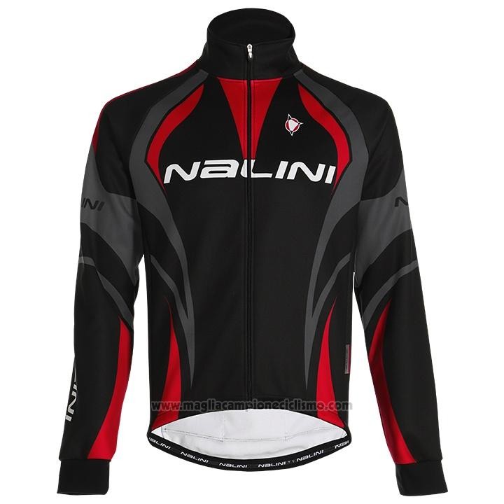 2020 Abbigliamento Ciclismo Nalini Nero Grigio Rosso Manica Lunga e Salopette