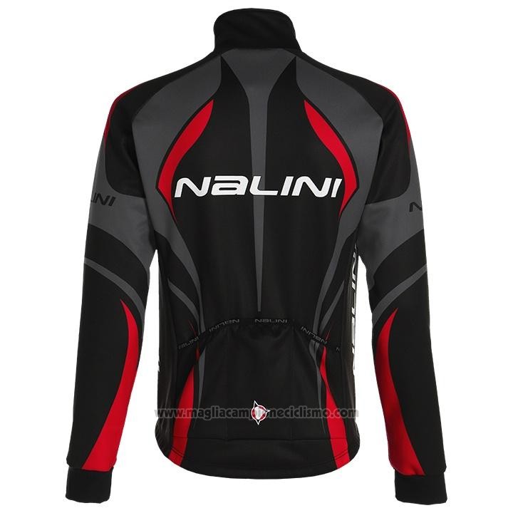 2020 Abbigliamento Ciclismo Nalini Nero Grigio Rosso Manica Lunga e Salopette