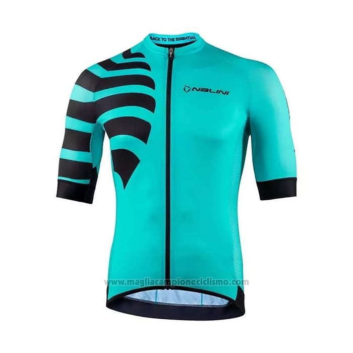 2021 Abbigliamento Ciclismo Nalini Chiaro Verde Manica Corta e Salopette