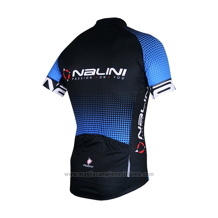 2021 Abbigliamento Ciclismo Nalini Nero Blu Manica Corta e Salopette