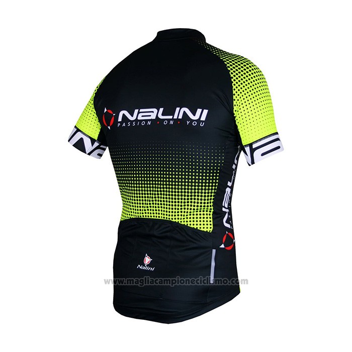 2021 Abbigliamento Ciclismo Nalini Nero Giallo Manica Corta e Salopette