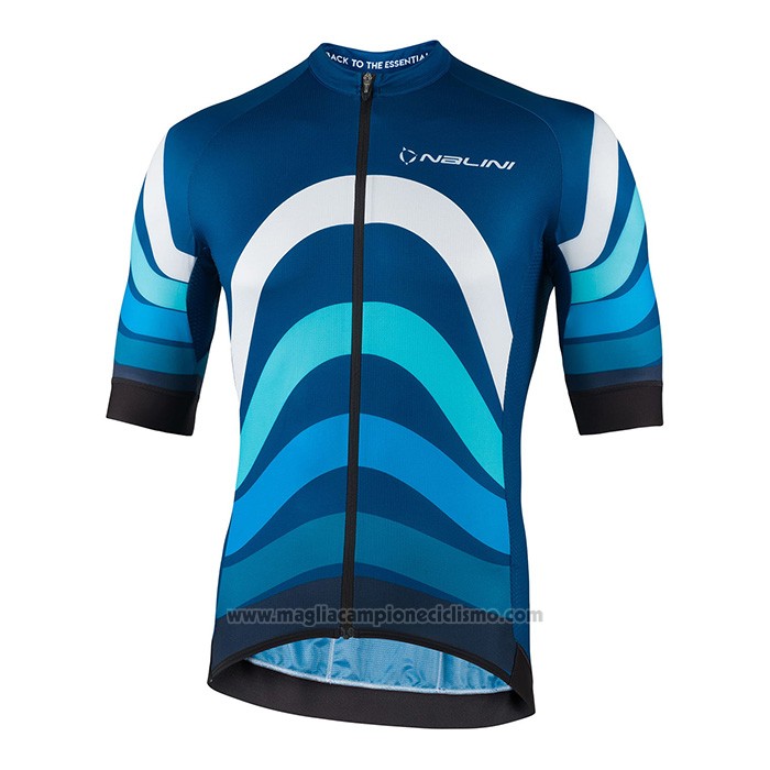 2022 Abbigliamento Ciclismo Nalini Blu Manica Corta e Salopette