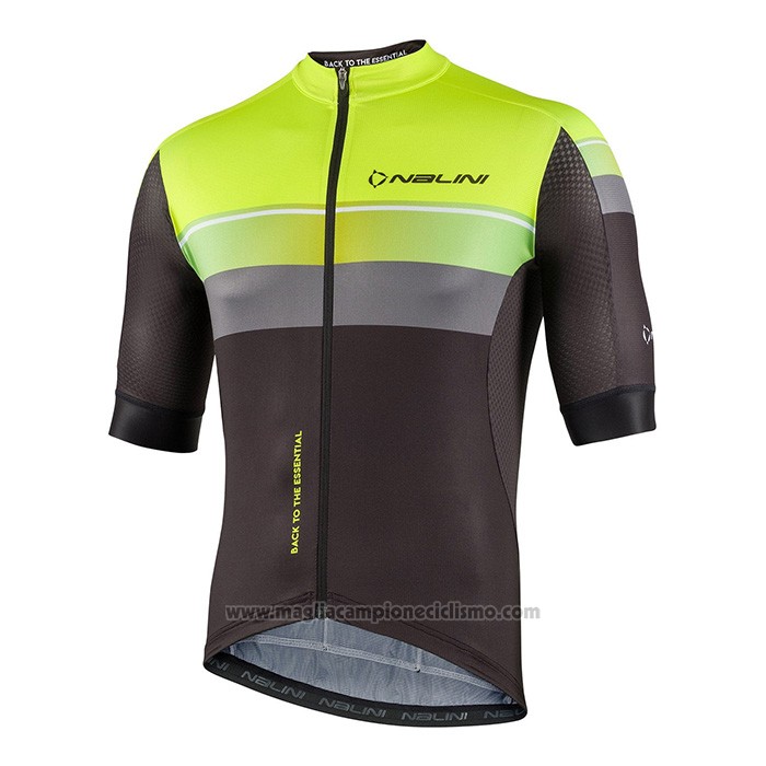 2022 Abbigliamento Ciclismo Nalini Giallo Manica Corta e Salopette