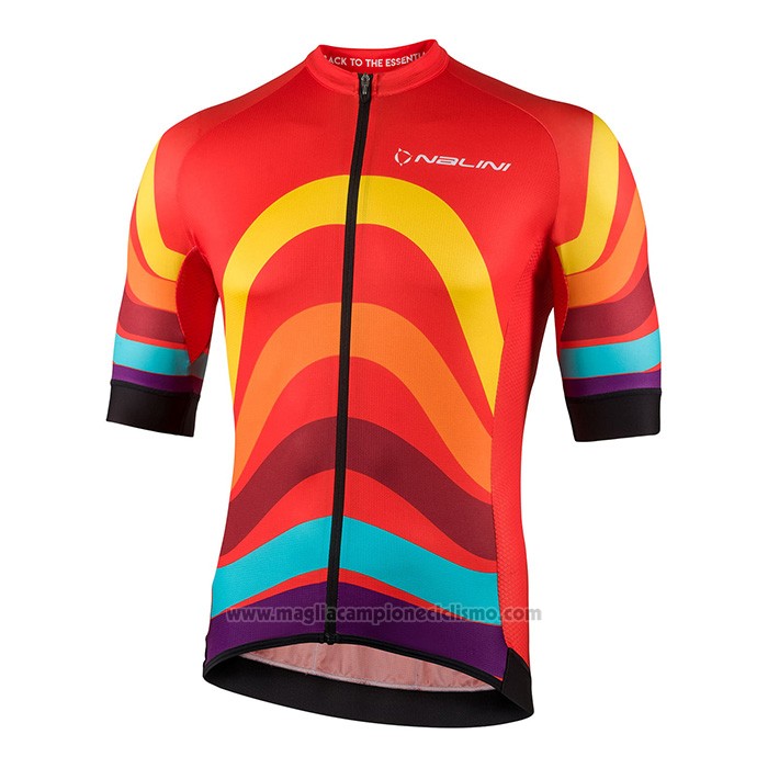 2022 Abbigliamento Ciclismo Nalini Rosso Manica Corta e Salopette