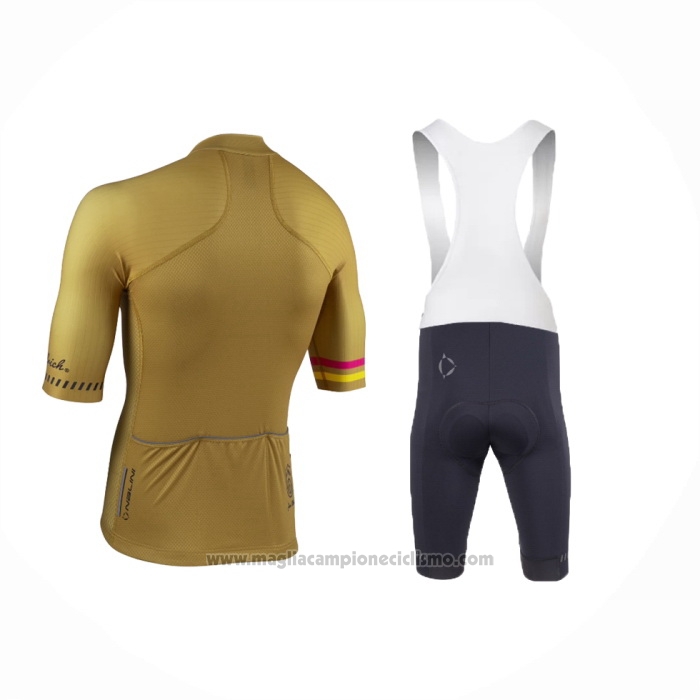 2024 Abbigliamento Ciclismo Nalini Chiaro Marrone Manica Corta e Salopette